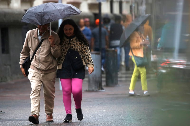 Lluvia en Santiago