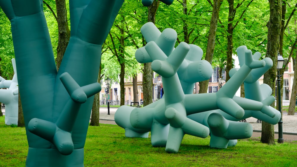 Las calles de La Haya, Países Bajos, se han convertido en una enorme galería al aire libre gracias a BlowUp Jubilee. Foto: The Hague Museum Quarter.