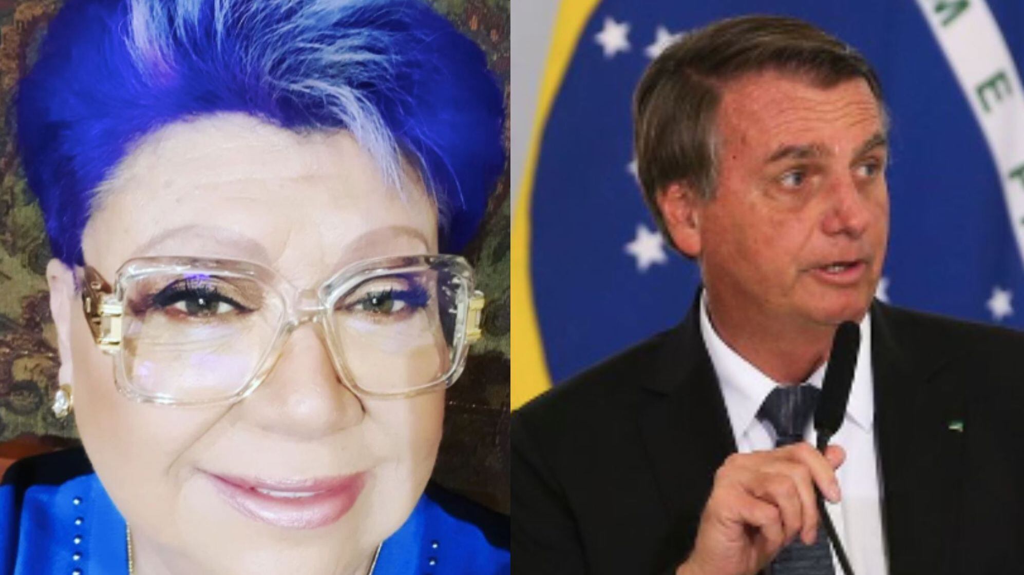 Paty Maldonado y Jair Bolsonaro