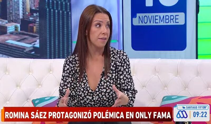La periodista de espectáculos contó detalles de la polémica decisión de Romina Sáez de salir del estudio del programa "Only Fama".
