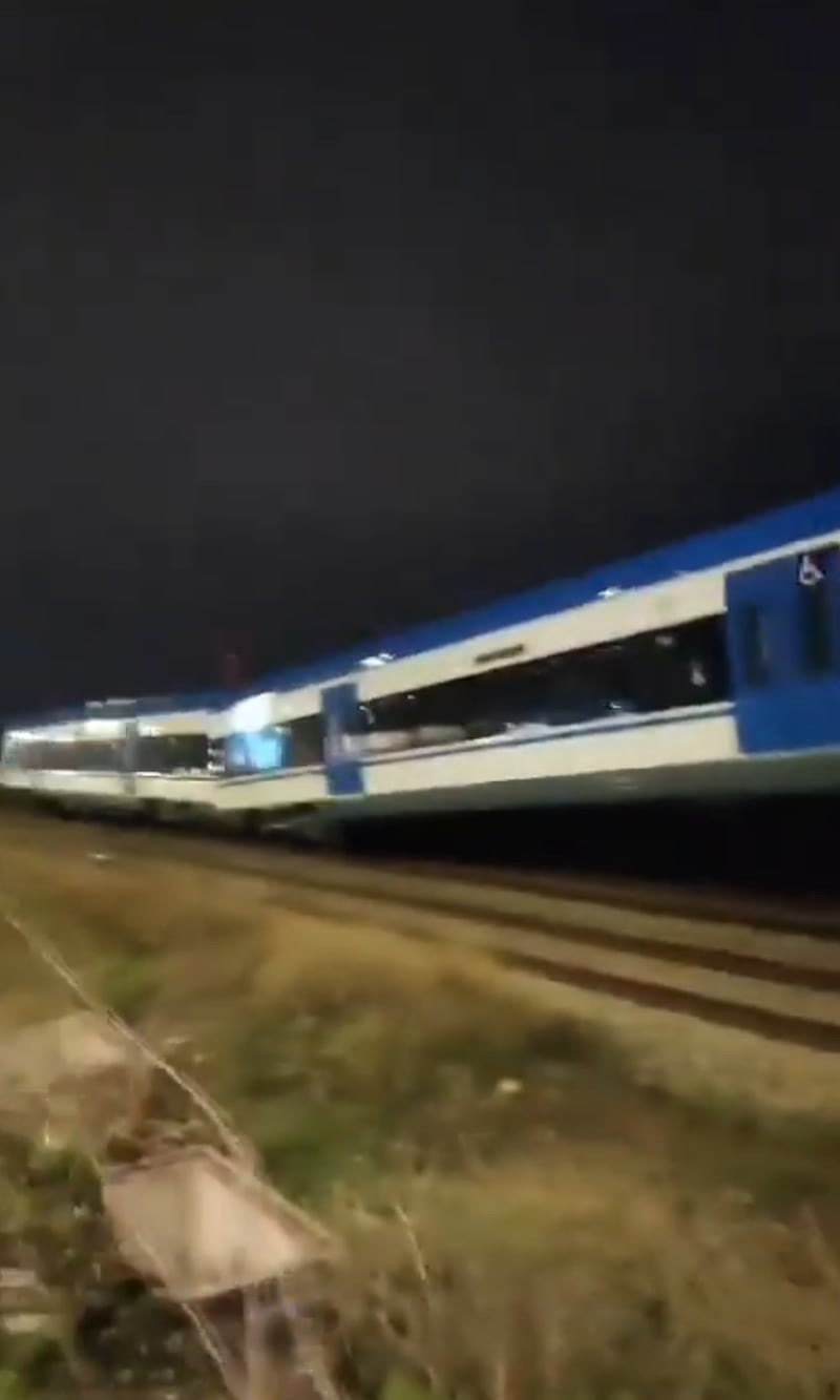 Choque trenes en San Bernardo | Fuente: X de IEC-180 CONTROL STGO