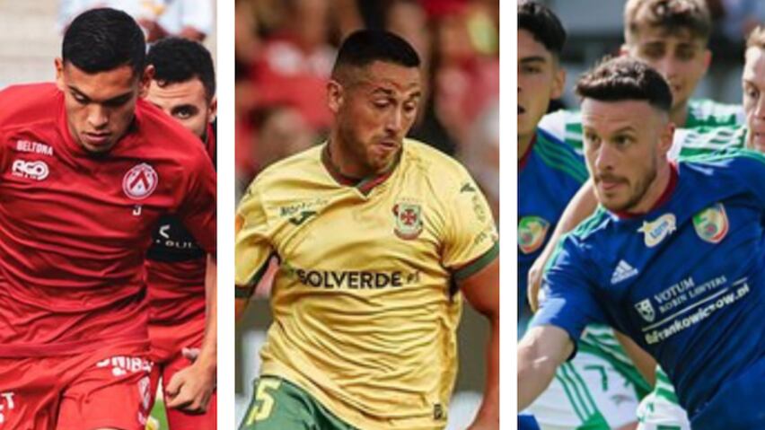 Nayel Mehssatou, Juan Delgado y Ángelo Henríquez