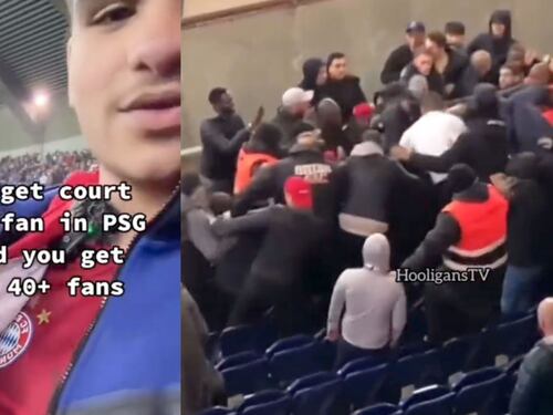 ¿Qué necesidad? Hincha del Bayern se infiltró en barra del PSG y salió vivo de milagro