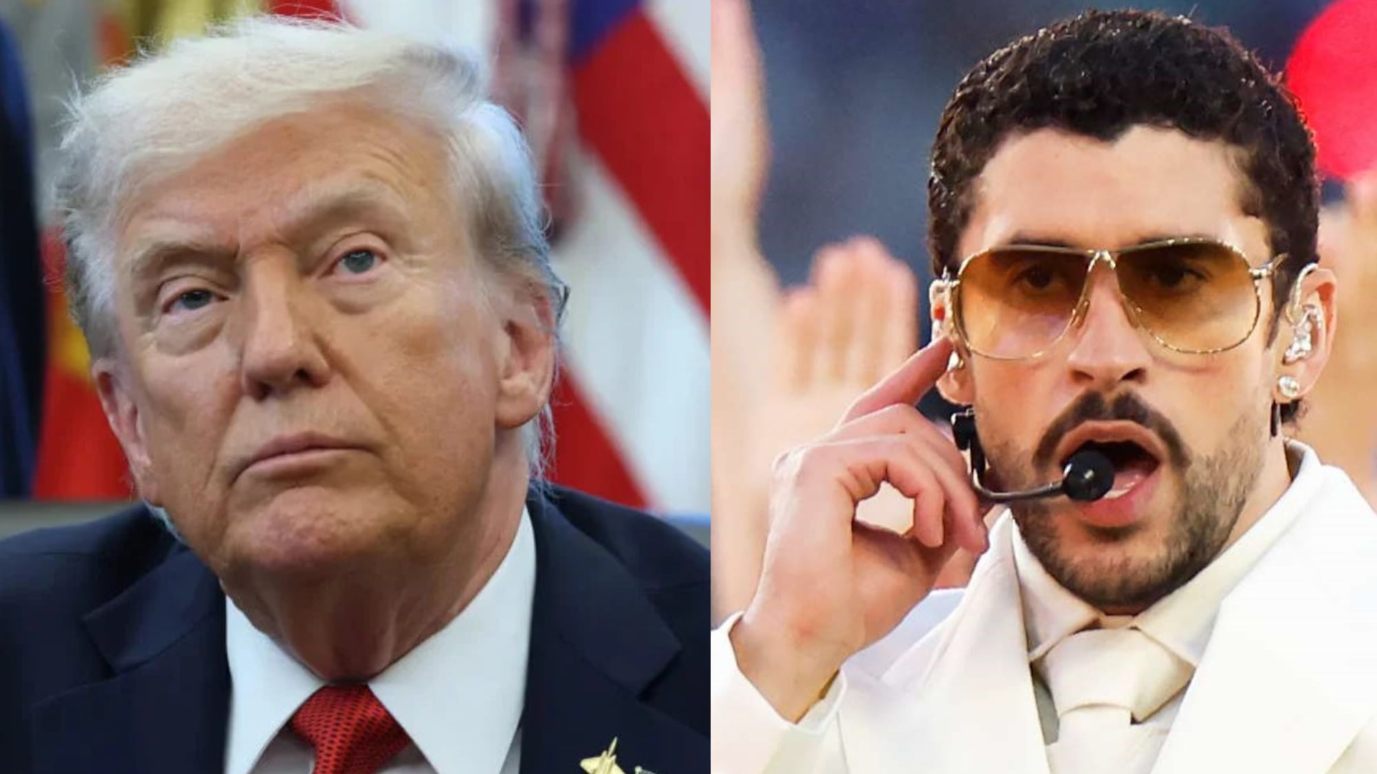 Donald Trump destrozó show de Bad Bunny en el Super Bowl y lo tildó como “uno de los peores de la historia”
