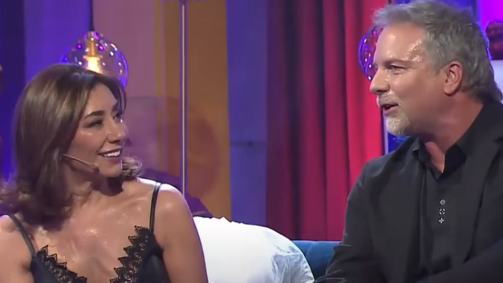 Carmen Gloria Arroyo y Bernardo Borgeat a un paso del altar.