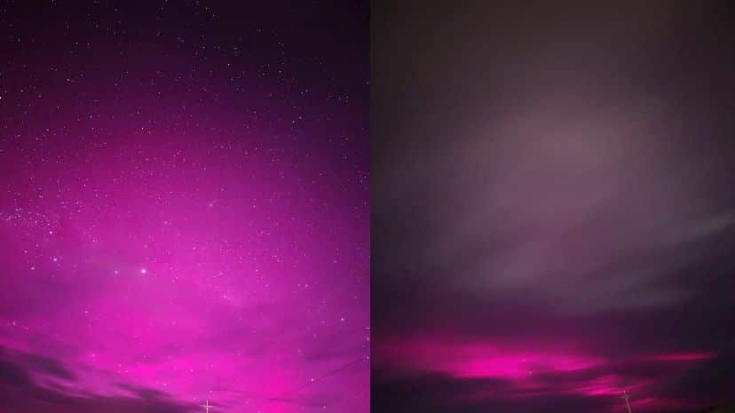 Intensas auroras australes iluminaron el cielo de Magallanes tras tormenta solar: habitantes capturaron el momento