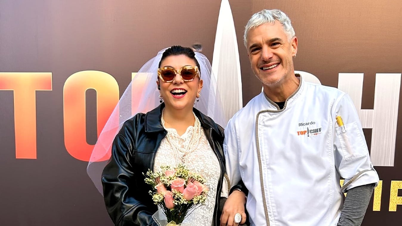 La chef Fernanda Fuentes y Ricardo Fernández se besaron en Top Chef Vip