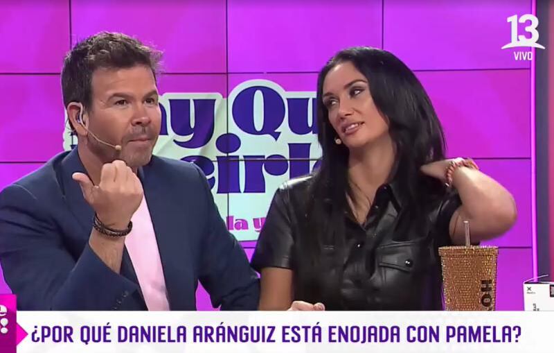 Pamela Díaz se disculpa públicamente con Daniela Aránguiz. Fotografía de Hay que decirlo!