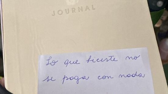 La abuela agradeció a la chica con una breve, pero conmovedora nota