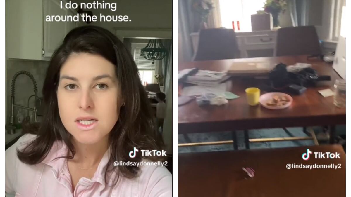 Una mujer dejó de limpiar su hogar luego que su esposo le dijera que no hacía nada