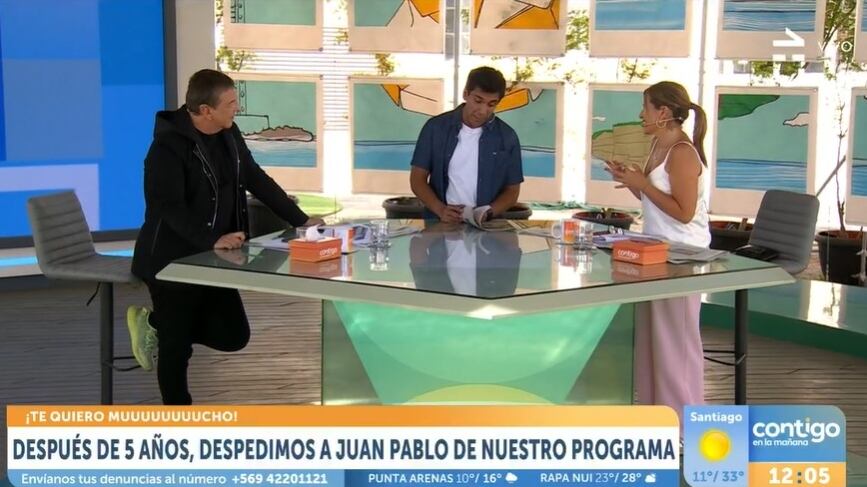 El periodista se despidió este mediodía del matinal, programa en el que trabajó los últimos cinco años.