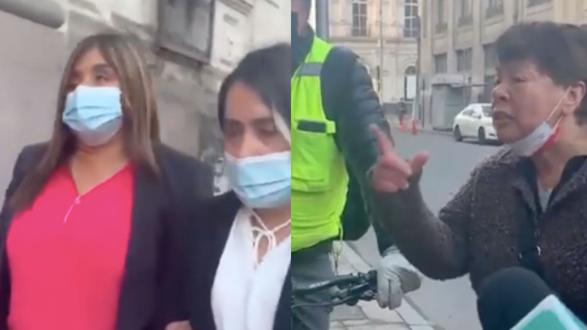 Grupo de ultraderecha del llamado “Pancho Malo” y Fabiola Campillai | Captura: Instagram