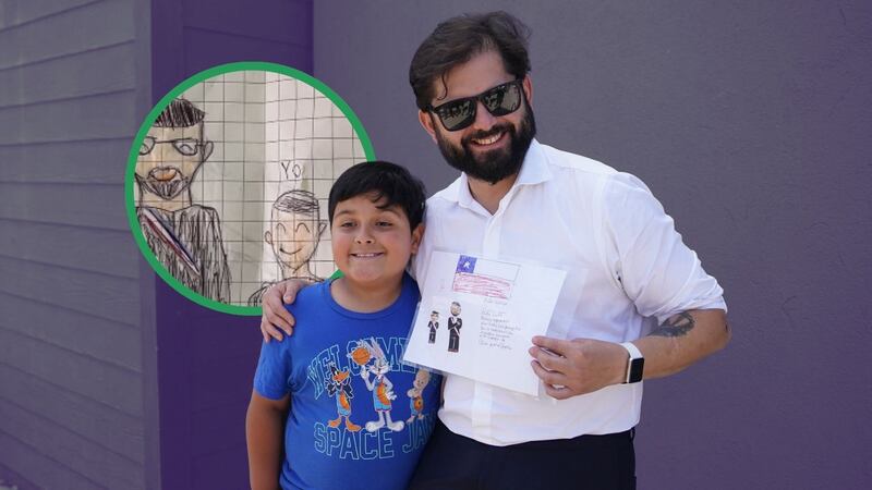 “Hola, señor Boric”: niño conmueve al presidente con carta escrita a mano en Lo Espejo