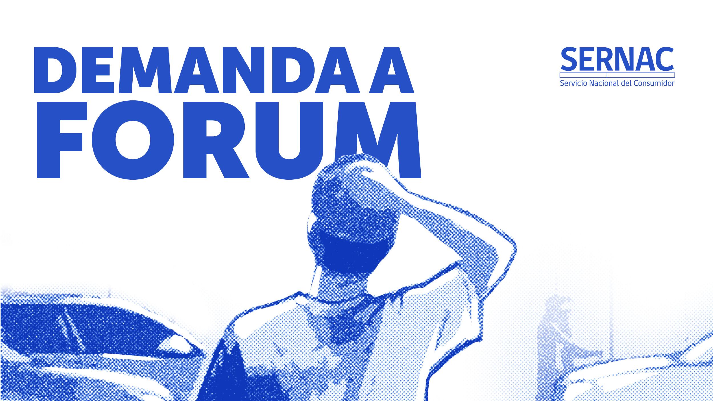 Gráfica Sernac por demanda colectiva a Forum.