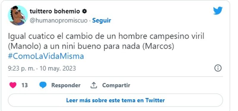 Captura de Twitter