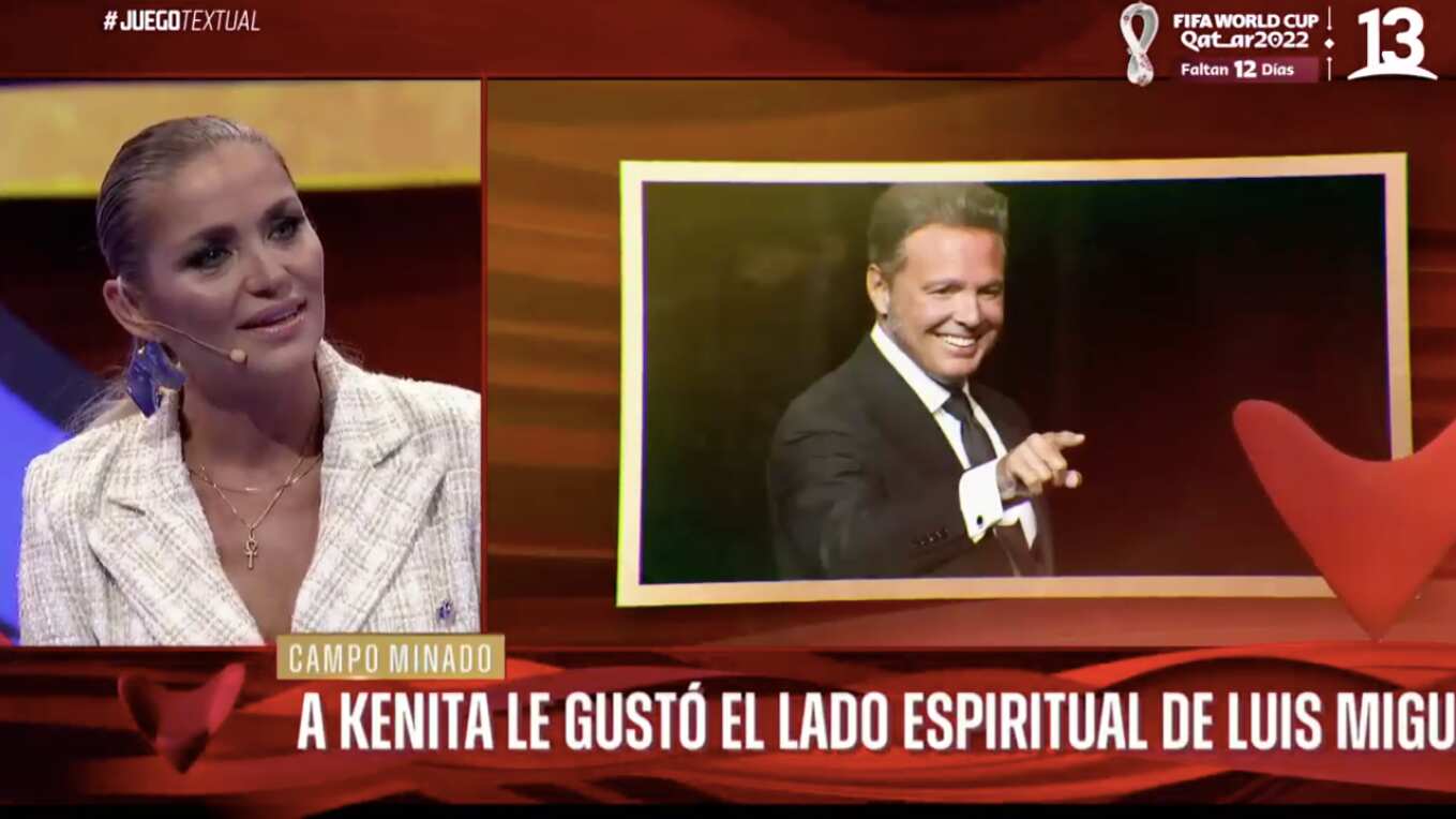 Kenita Larraín en "Juego textual" | Captura: Canal 13