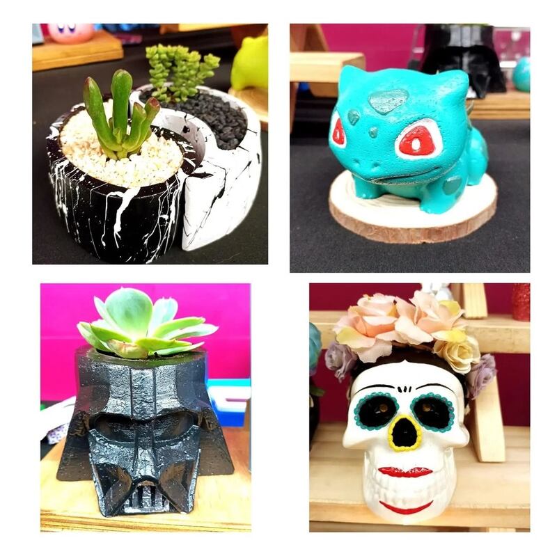 Simoné descubrió en internet un curso de artesanía en cemento blanco. Fue ahí que se cimentaron las bases de Conayün_, diseño y decoración.