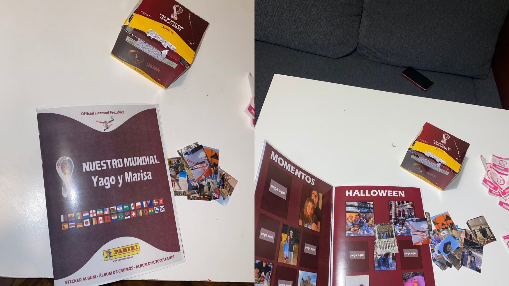 Chica le regala particular álbum del Mundial a su novio.