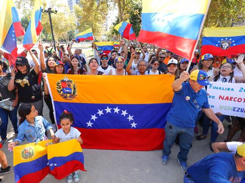 Venezolanos en Santiago vuelven a marchar en contra del régimen de Maduro