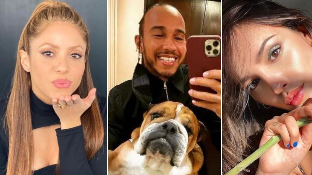 Shakira, Lewis Hamilton y Eiza González relacion