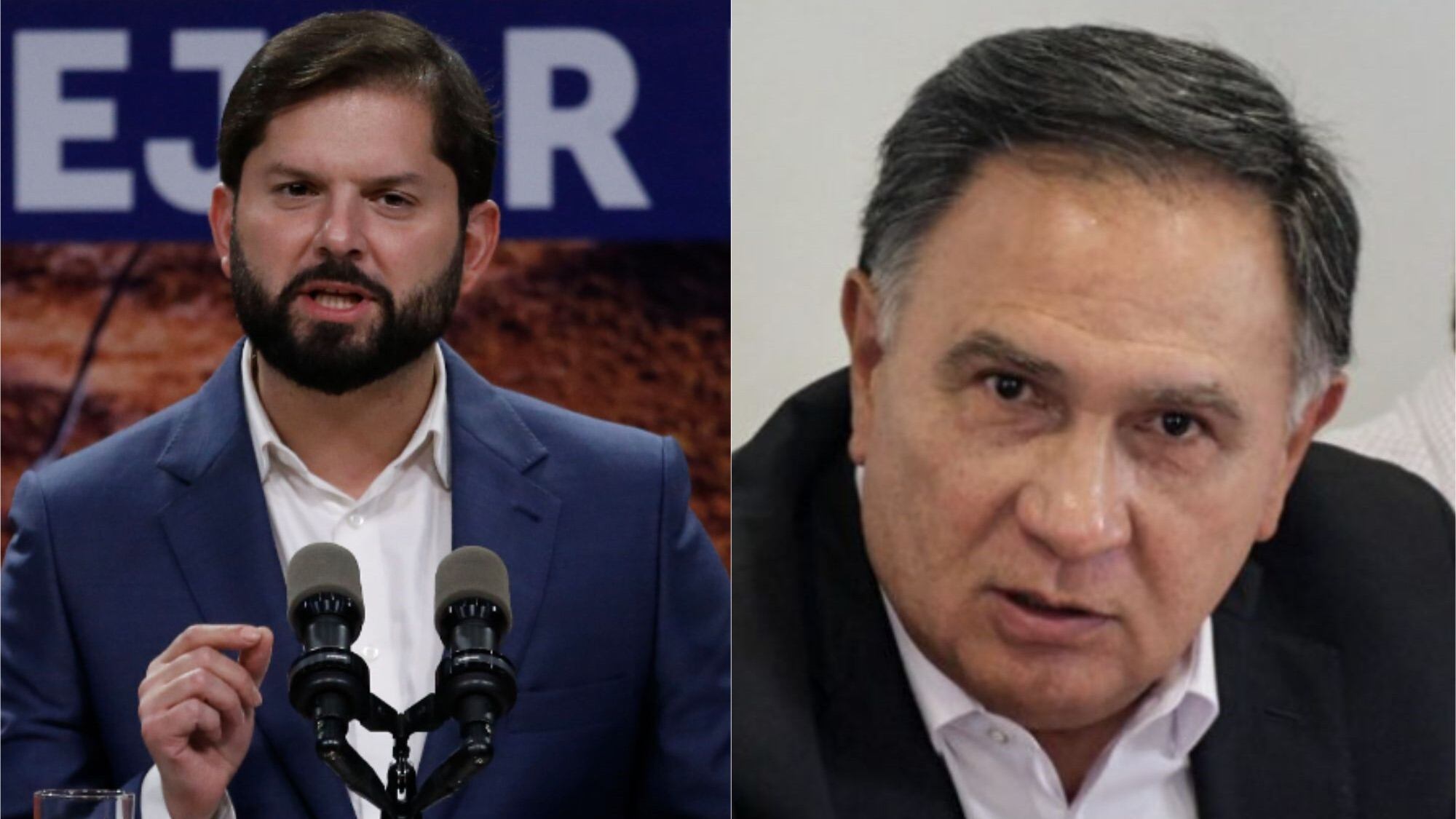 Gabriel Boric y Miguel Mellado | Fuente: Aton
