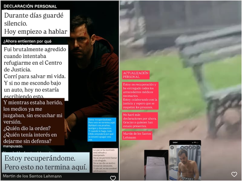 Martín de los Santos en redes sociales