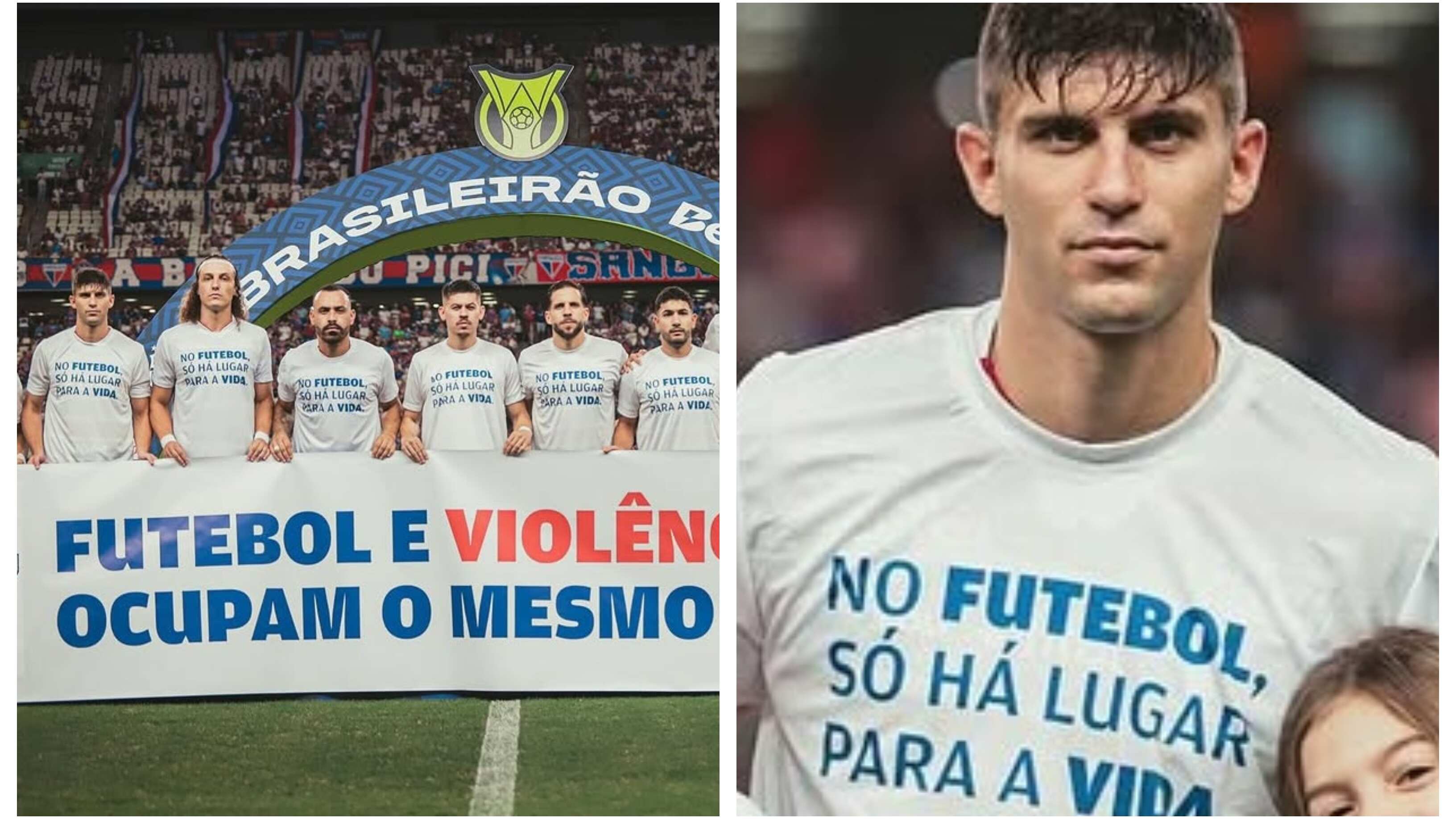 El elenco brasileño realizó este fin de semana un sentido homenaje a los hinchas albos que murieron en la previa al partido de Copa Libertadores entre ambos equipos.