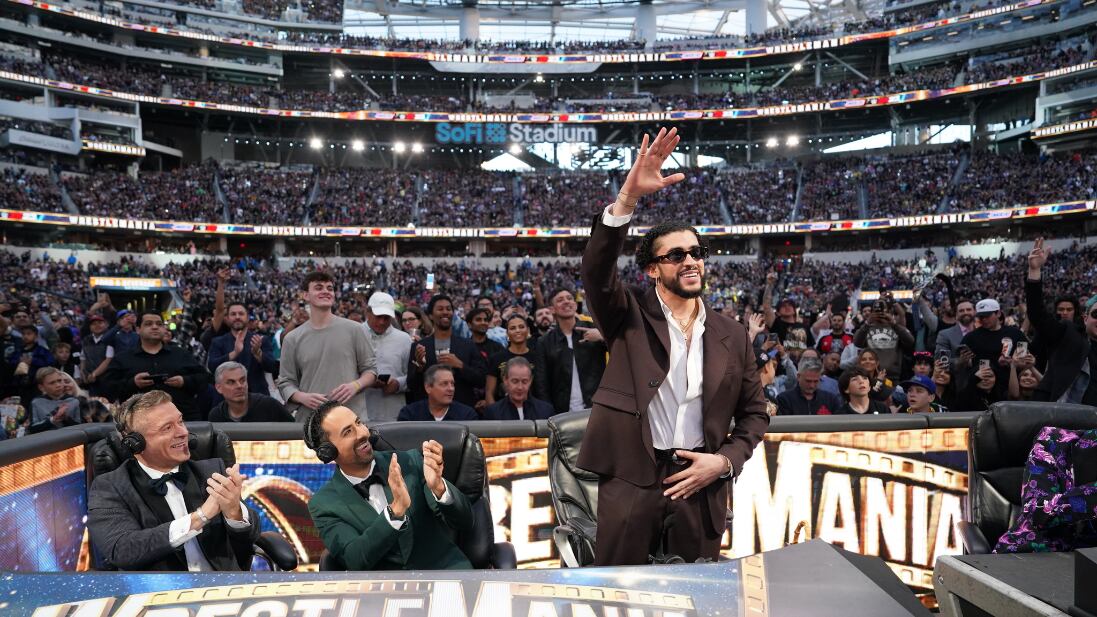 El cantante puertorriqueño se lució I WWE