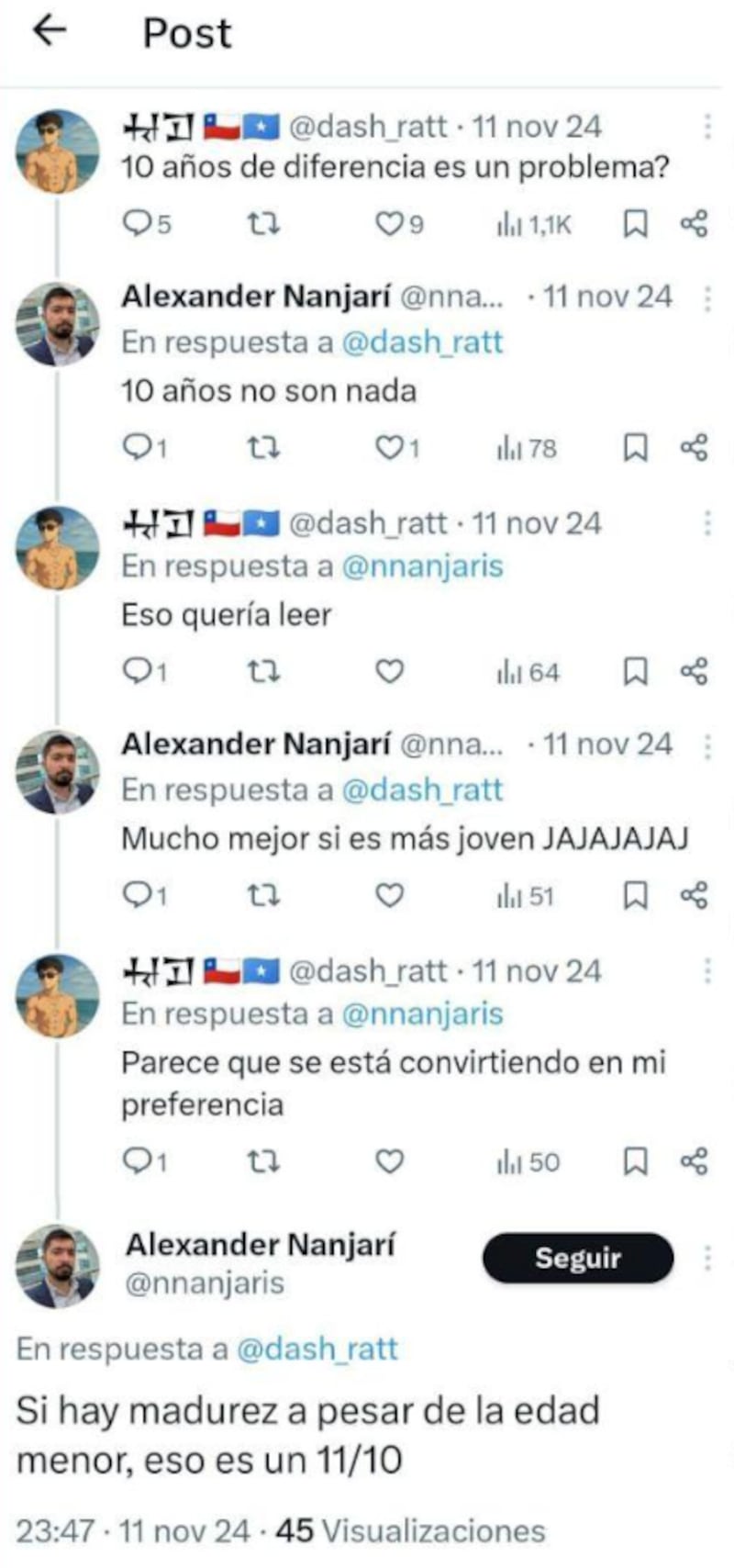 El seremi ha sido cuestionado por estos mensajes en redes sociales