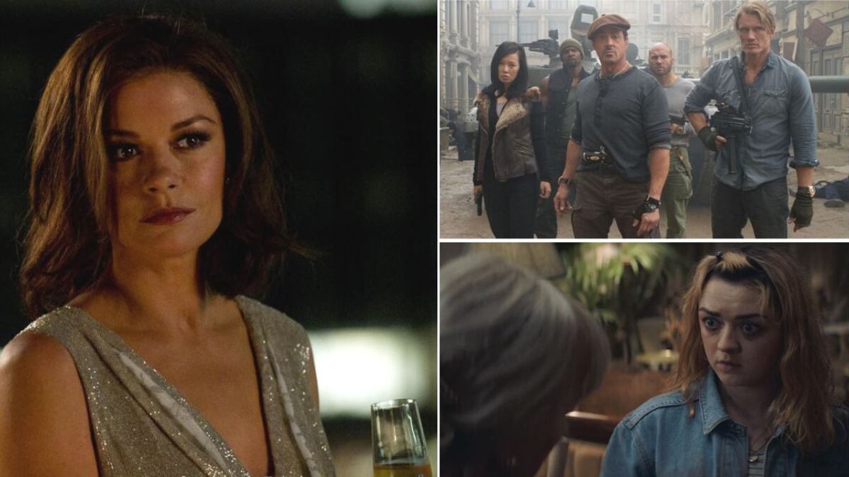 Fotogramas de 'Ciudad de sombras', 'Los indestructibles 2' y 'Los intrusos'