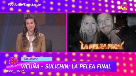 En el programa "Socios del espectáculo" dieron cuenta del llamado donde Benjamín Vicuña discutió con Eli Sulichin antes que pusieran fin a su breve relación amorosa.