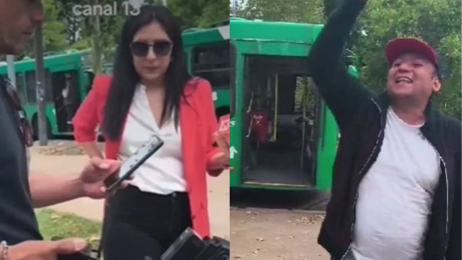 Equipo de prensa de Canal 13 sufrió brutal agresión y robo en pleno centro de Santiago: video captó el ataque