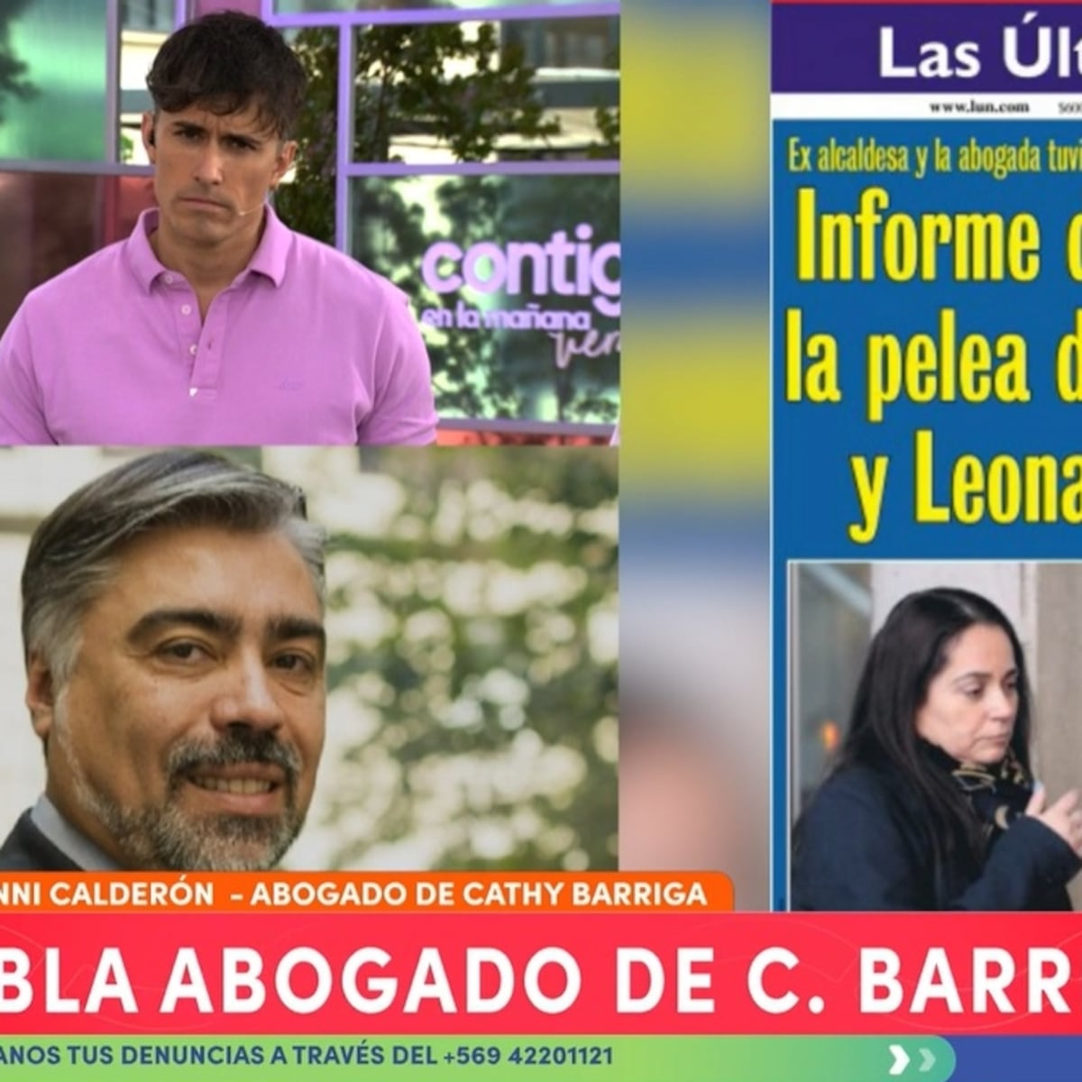 Abogado de Cathy Barriga revela amenaza a integridad física en pelea con Leonarda Villalobos Abogado de Cathy Barriga revela amenaza a integridad física en pelea con Leonarda Villalobos