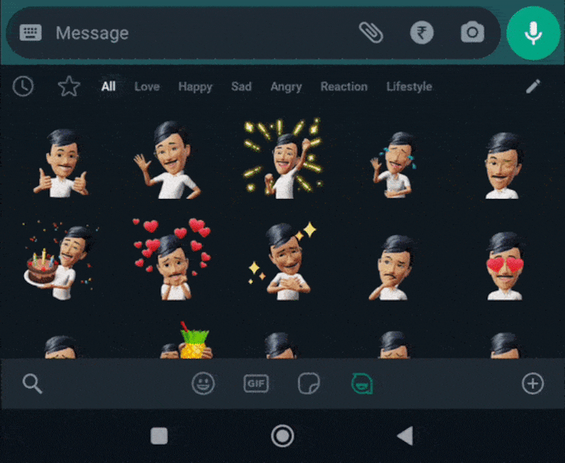 Avatares en WhatsApp