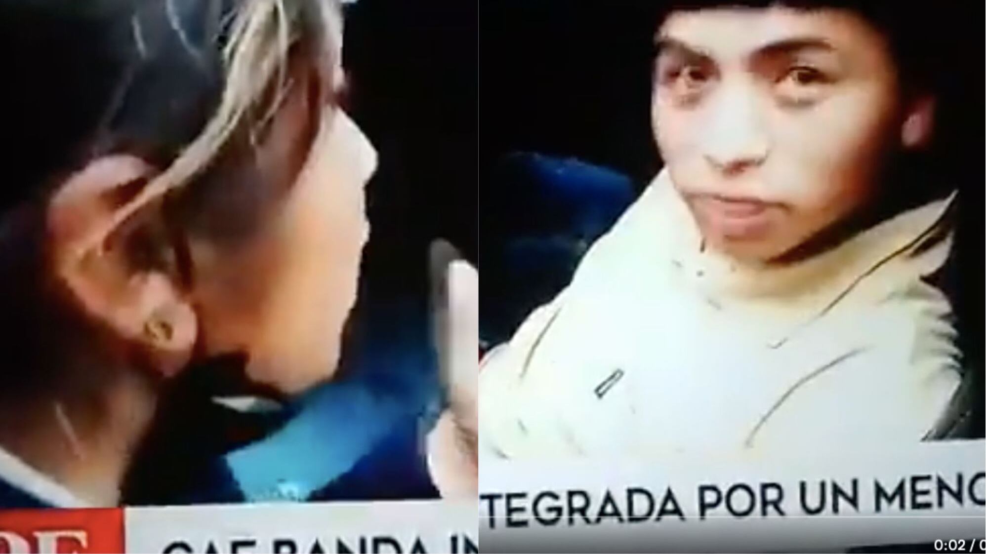 Luis Aldair Sánchez Yllescas siendo regañado por su madre | Captura: Twitter @AntenaSanLuis