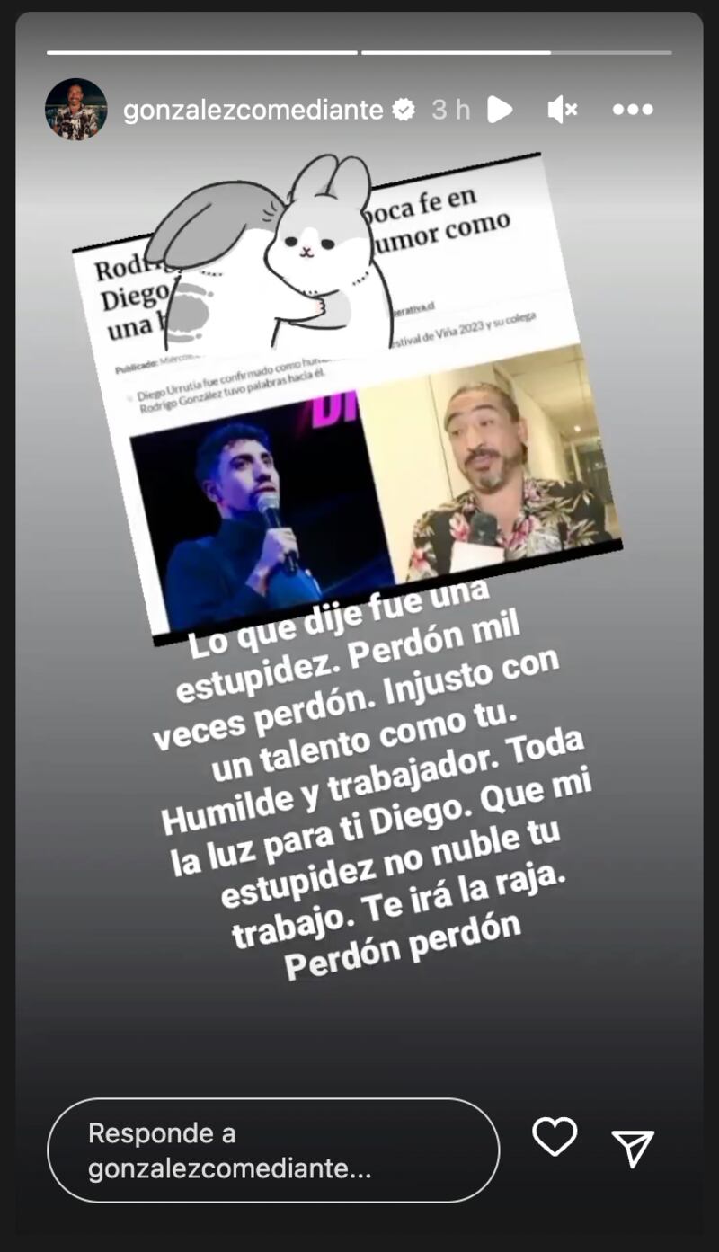 Historia de Rodrigo González | Fuente: Instagram