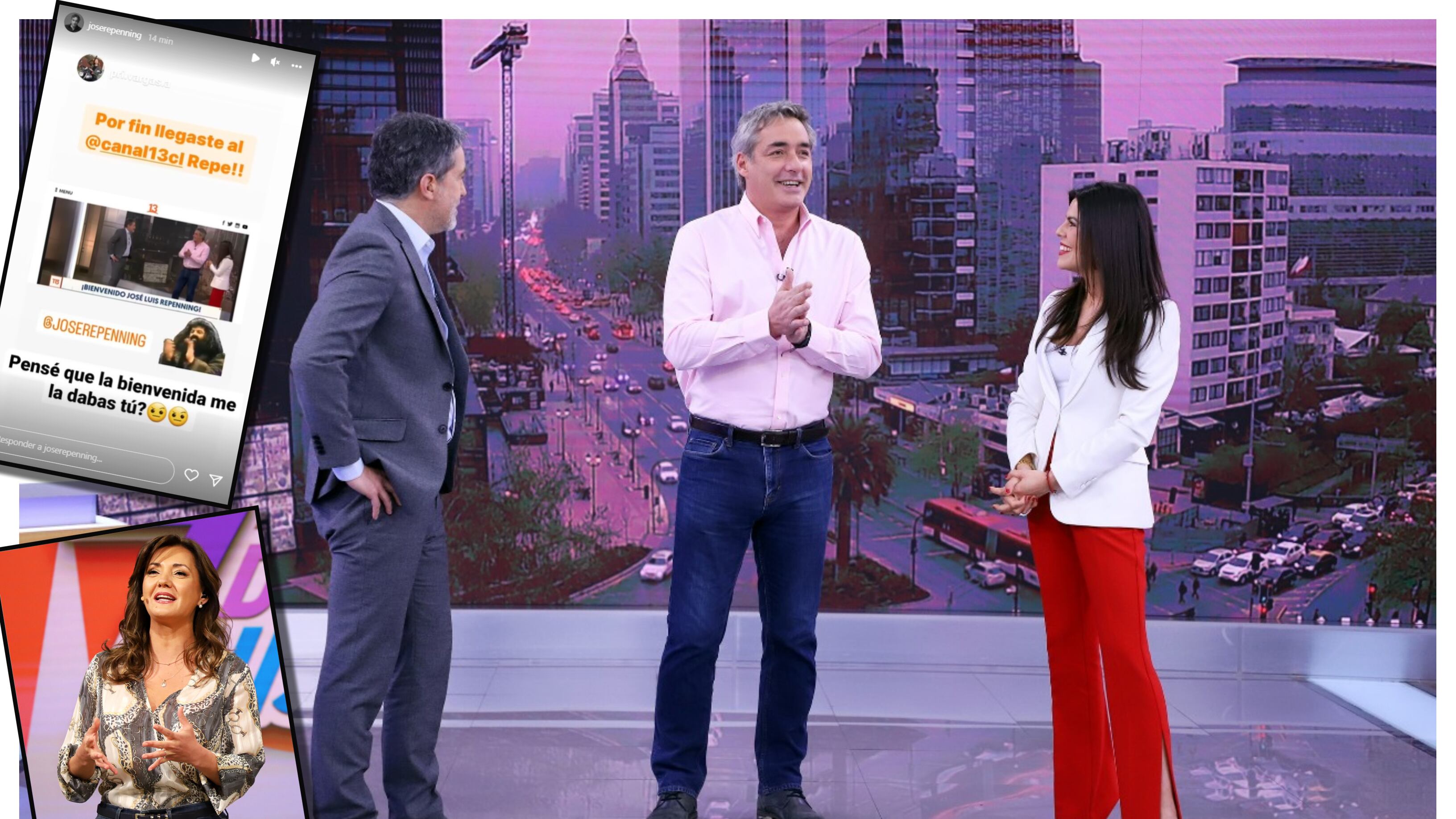 José Luis Repenning fue presentado esta mañana en T13 AM como nuevo rostro de Canal 13.