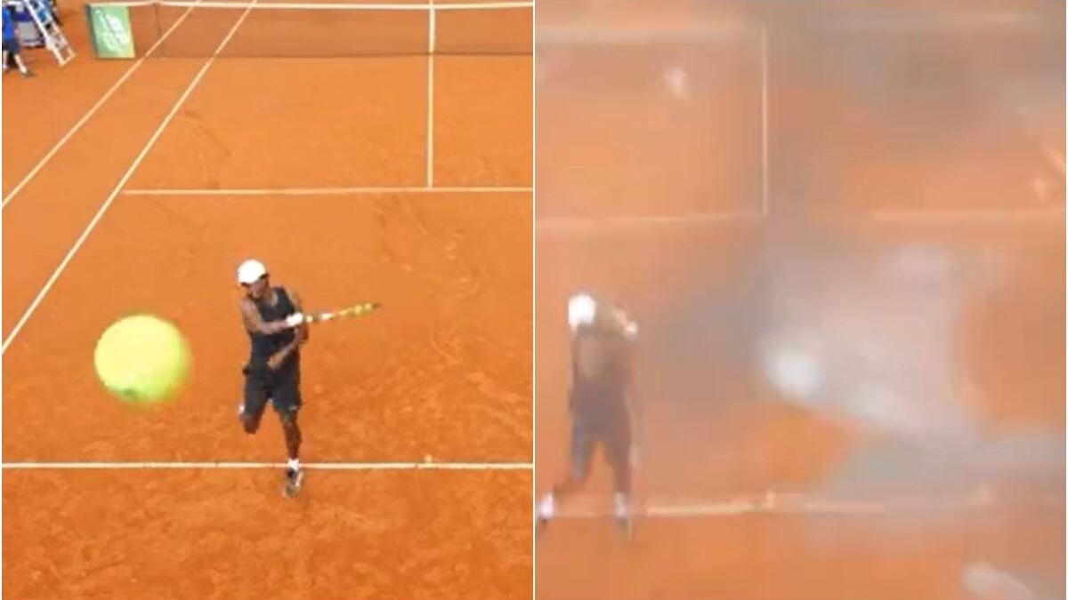 Elias Ymer destruyó la cámara de un pelotazo en el Challenger de Salzburgo