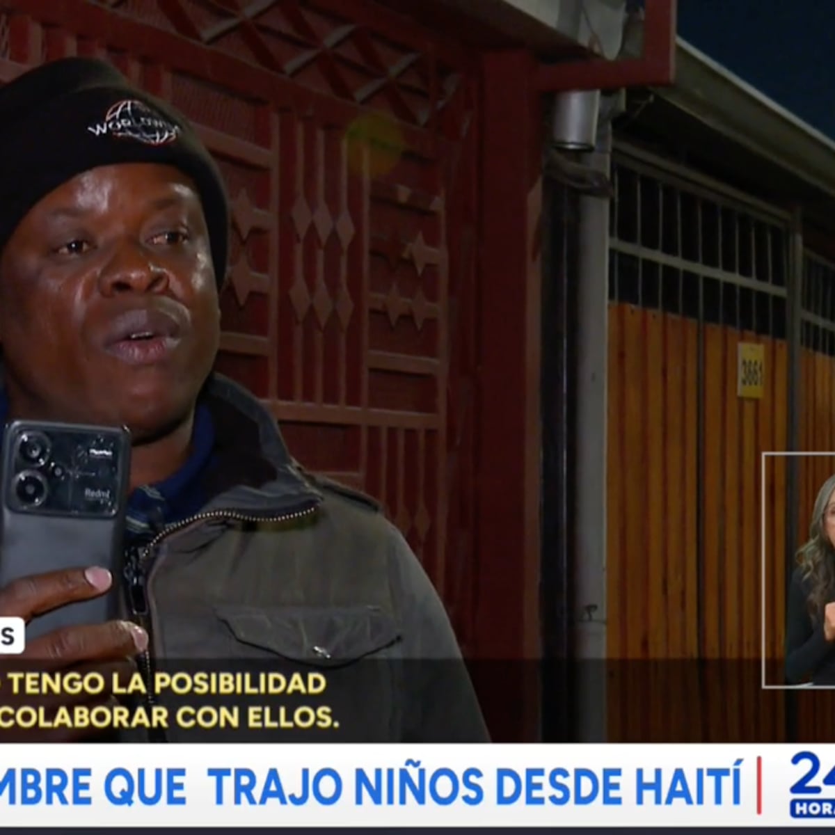 Adulto defiende ingreso de niños haitianos a Chile Adulto defiende ingreso de niños haitianos a Chile