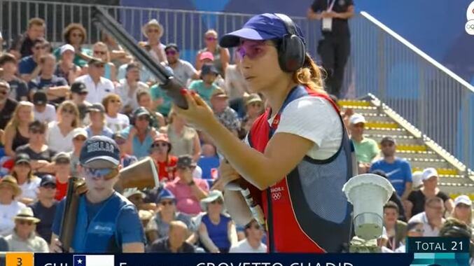 La chilena llegó a la final del tiro skeet de los Juegos Olímpicos París 2024.