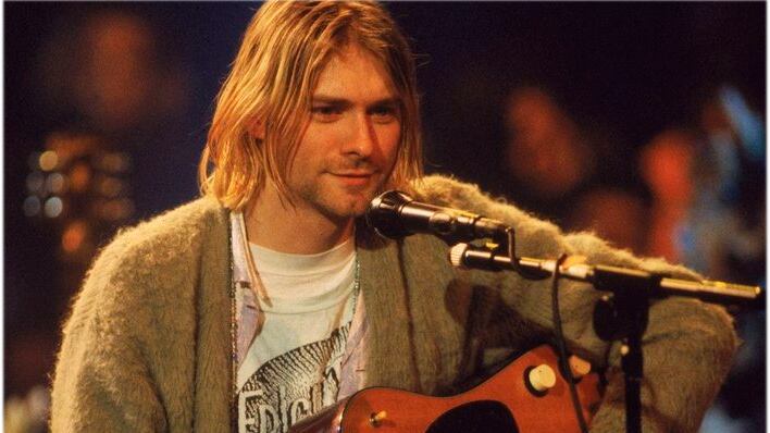 Kurt Cobain, vocalista do NIrvana morto em 1994