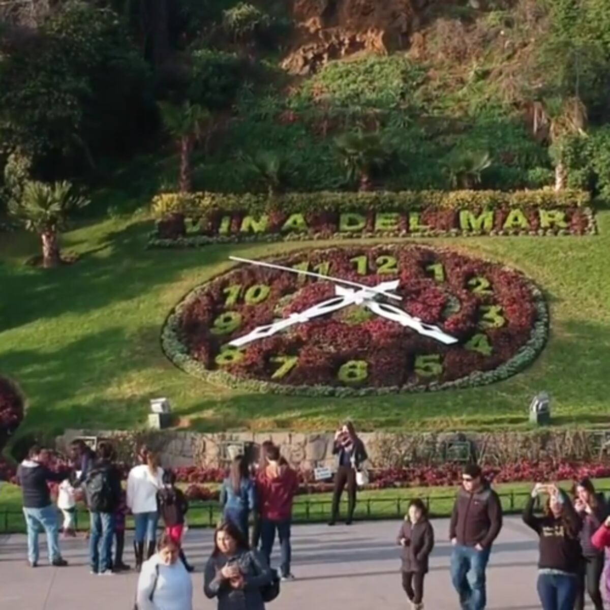 Investigan vandalización del Reloj de Flores en Viña del Mar Investigan vandalización del Reloj de Flores en Viña del Mar
