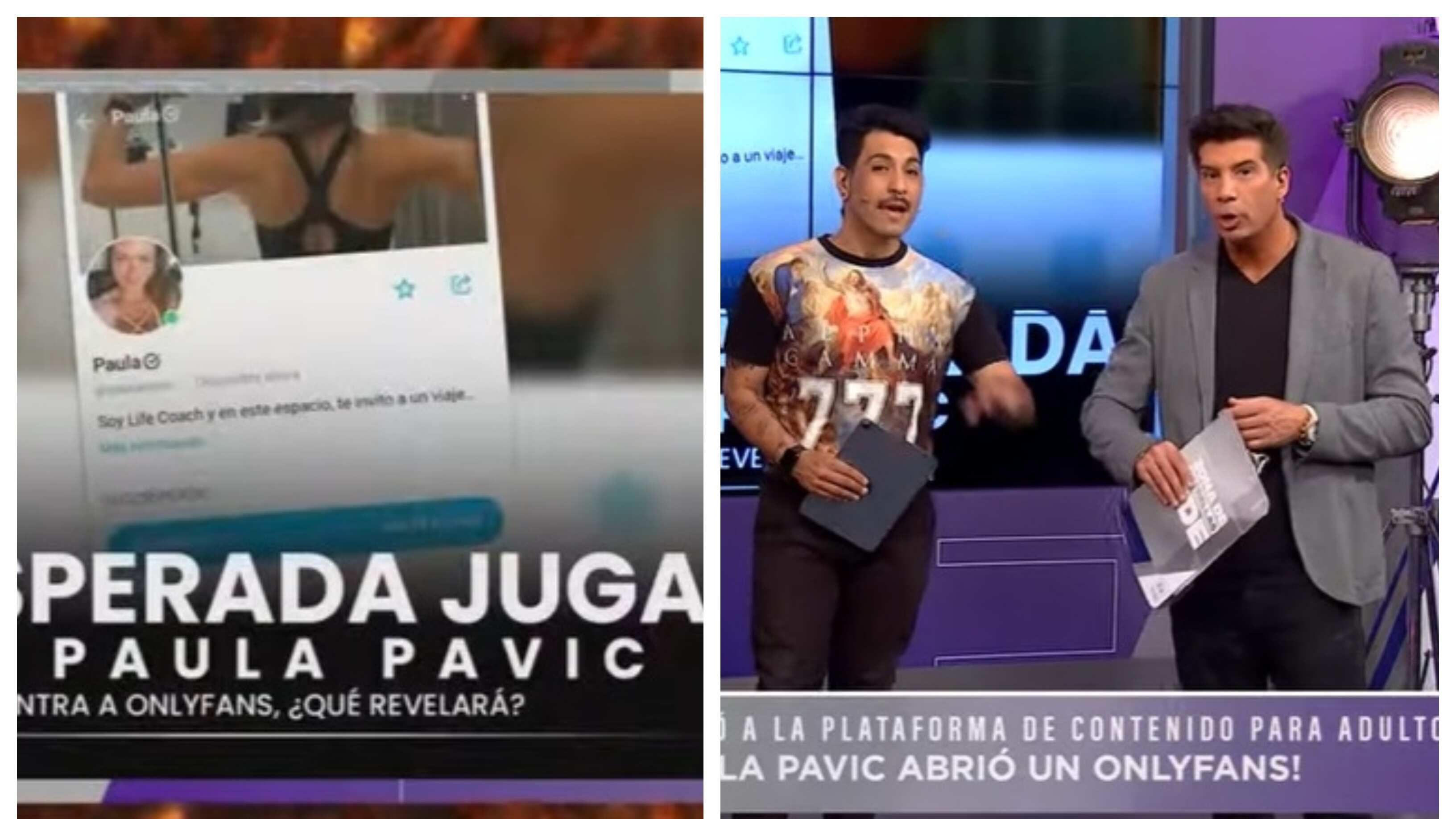Este lunes los panelistas y animador del programa de farándula contaron detalles de la cuenta de OnlyFans que se creó Paula Pavic.