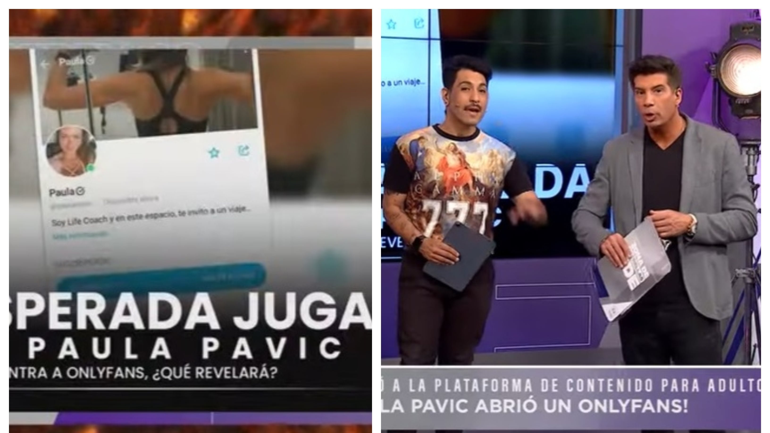 Este lunes los panelistas y animador del programa de farándula contaron detalles de la cuenta de OnlyFans que se creó Paula Pavic.