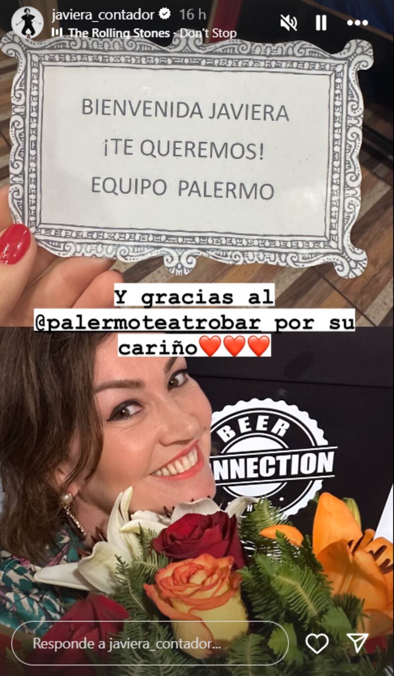 Historia de Javiera Contador | Instagram