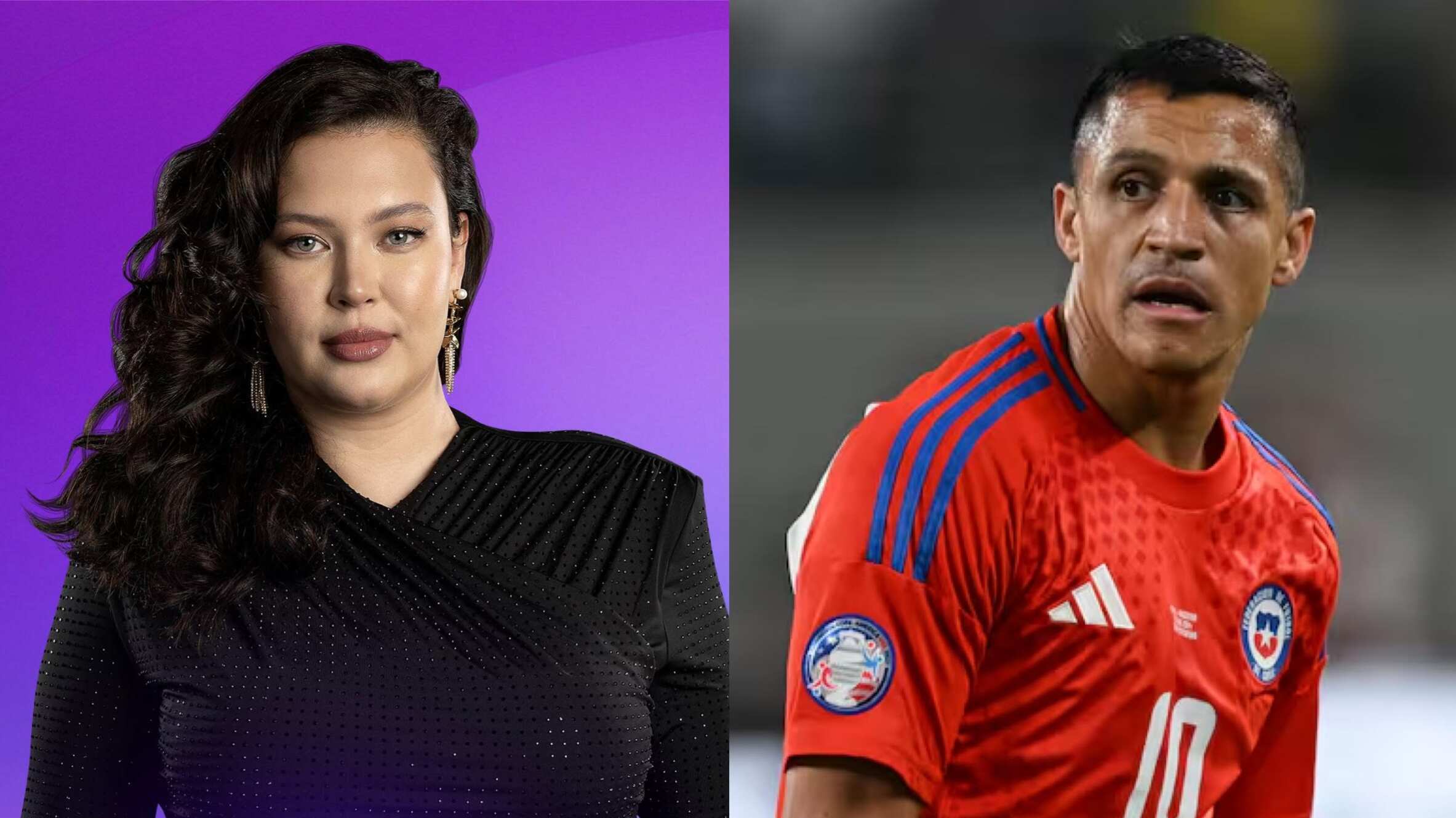 Michelle Carvalho y Alexis Sánchez