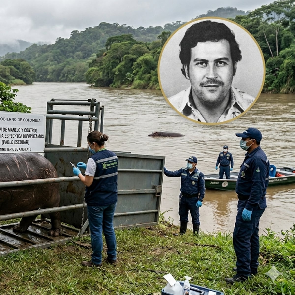 Magnate indio ofrece salvar 80 hipopótamos en Colombia Magnate indio ofrece salvar 80 hipopótamos en Colombia