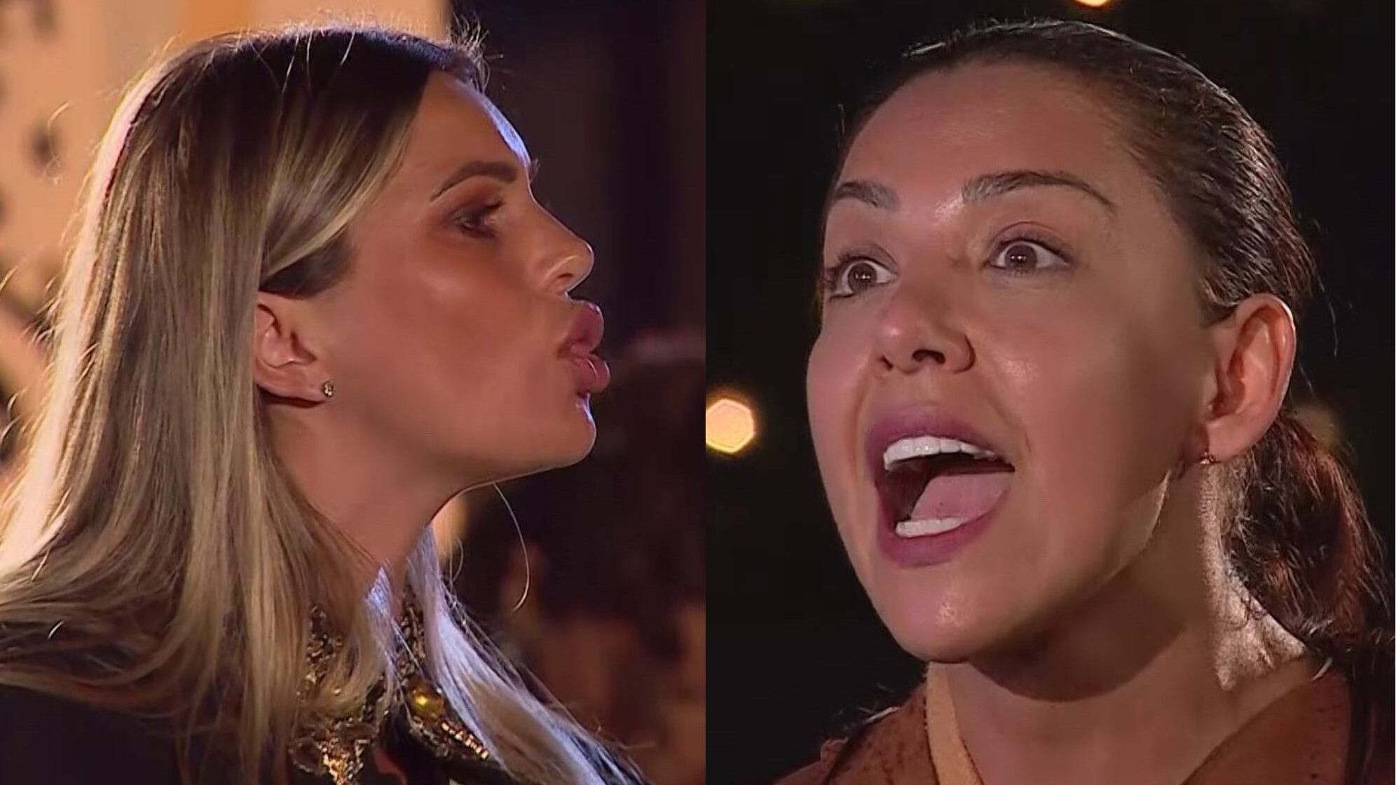 Mariela Sotomayor y Faloon Larraguibel en “¿Ganar o Servir?”