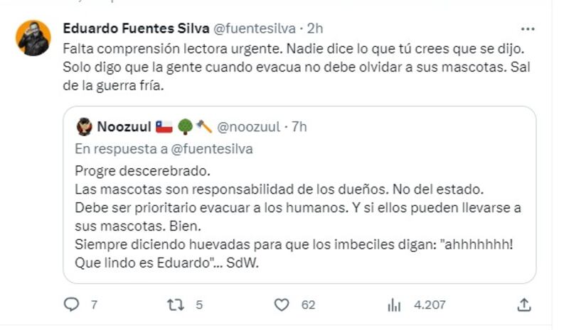 Captura de Twitter