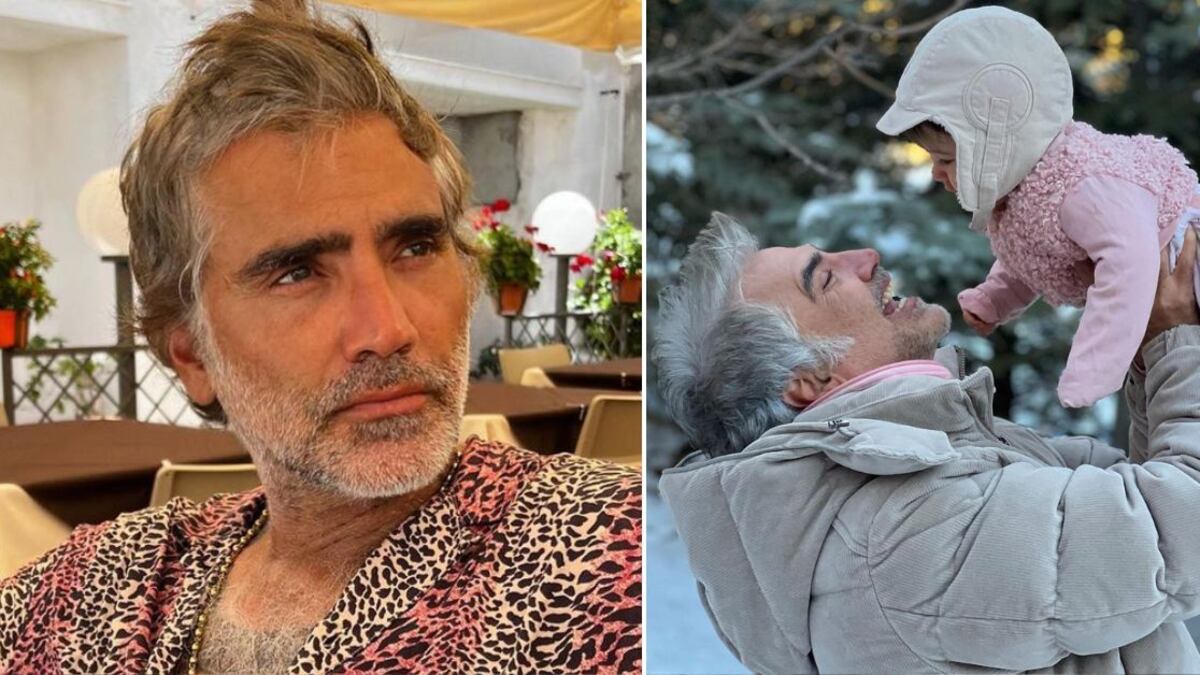 Alejandro Fernández es un abuelo cariñoso y entregado